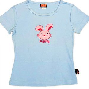 RARE "FLUFFER" bunny/girly T-Shirt by FINE - SZ Small (Sweet & Naughty!)